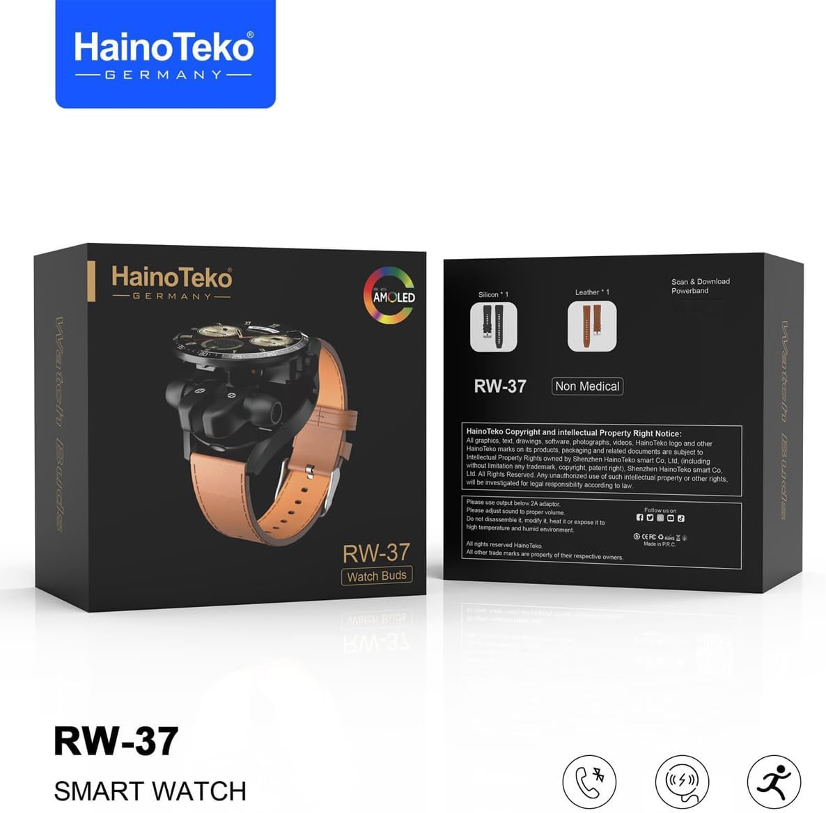Hanio Teko RW37 Smart Watch & Earbuds