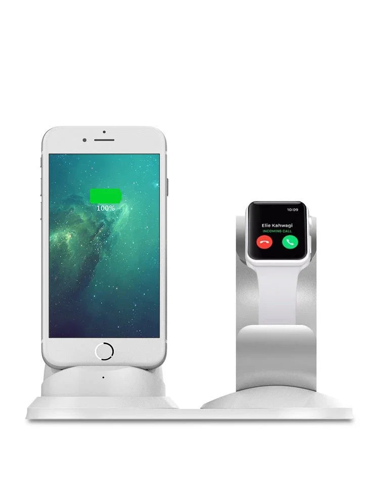 Two-in-one Aluminum Alloy Metal Charging Stand